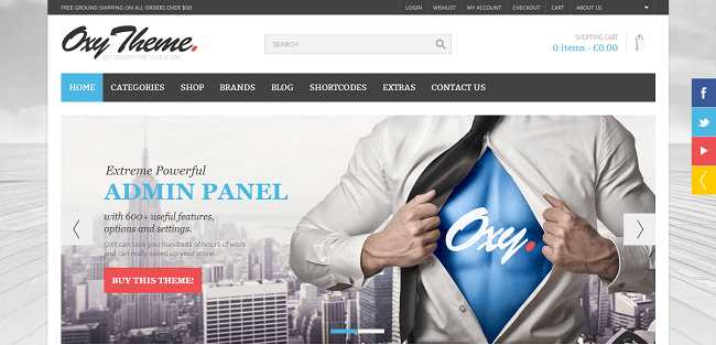 Oxy - Theme WordPress Responsive Polyvalent eCommerce