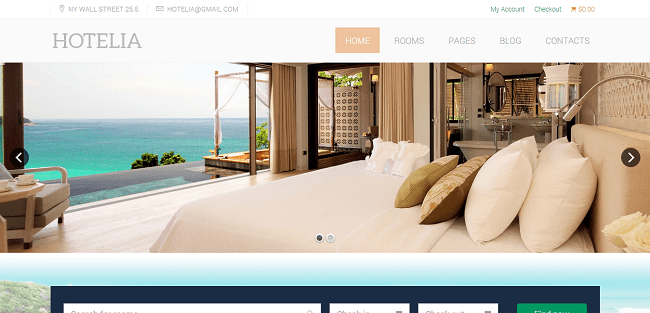 Hotelia - Theme WordPress Hotel