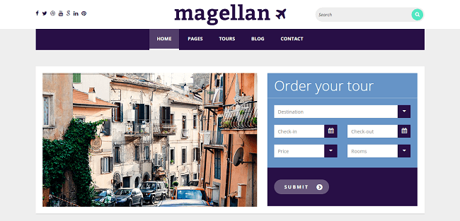 Magellan : Theme WordPress Voyage