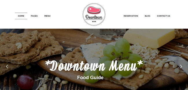 Downtown : Theme WordPress Restaurant
