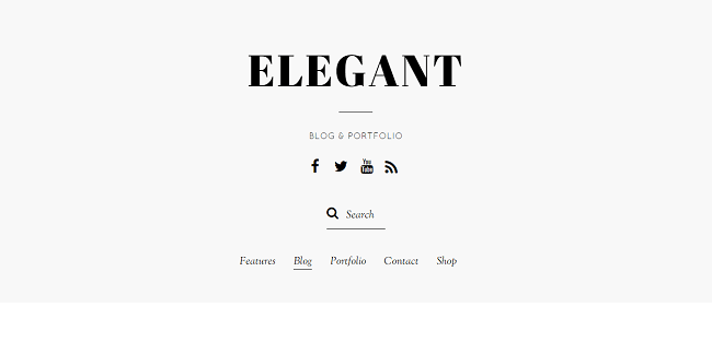 Elegant : Theme WordPress Blog et Portfolio