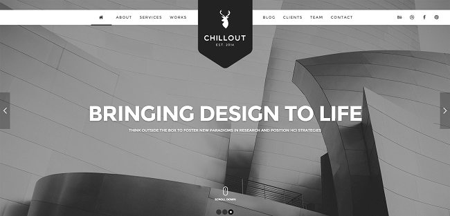 Chillout : Parallax One-Page WordPress Theme