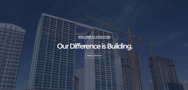Structure - Construction Business WordPress Theme