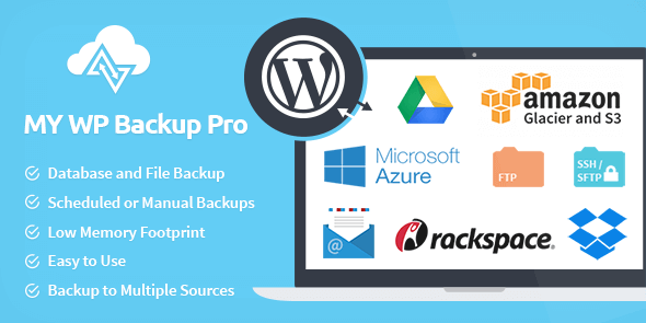 My WP Backup Pro - Plugin WordPress de Sauvegarde manuelle et sur le cloud